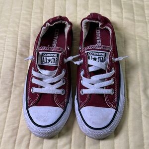 Converse Kids' Burgundy Sneakers